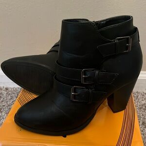 Black ankle boots